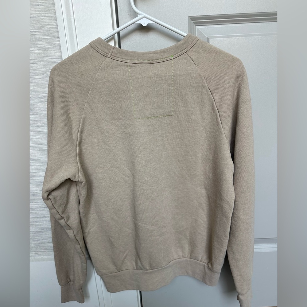 Aviator Nation Bolt Crewneck Sweatshirt; Sand/Mocha - XS - Picture 5 of 7